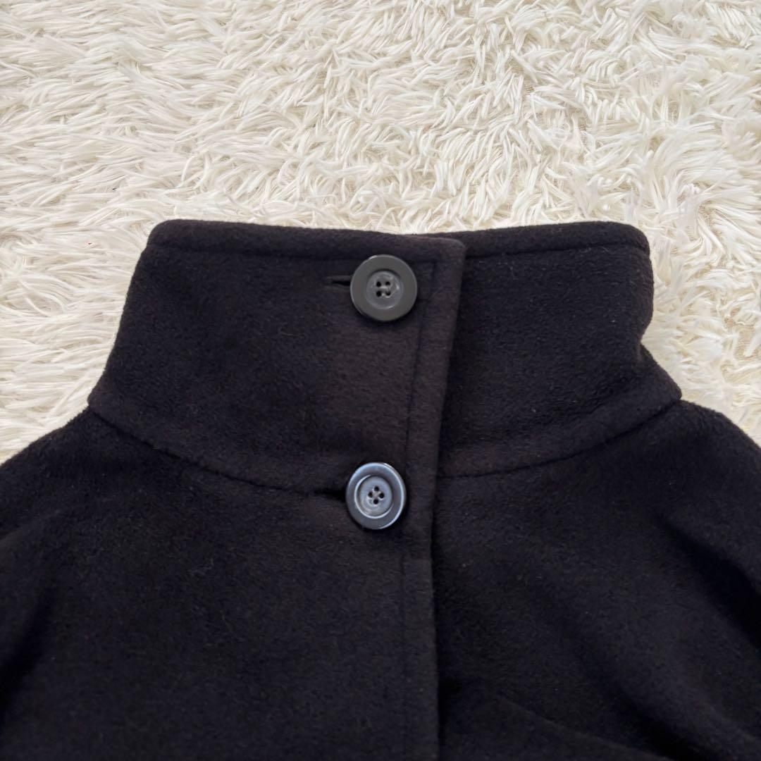 MaxMara マックスマーラ ウール×カシミヤ　ケープ風コート サイズ40 黒