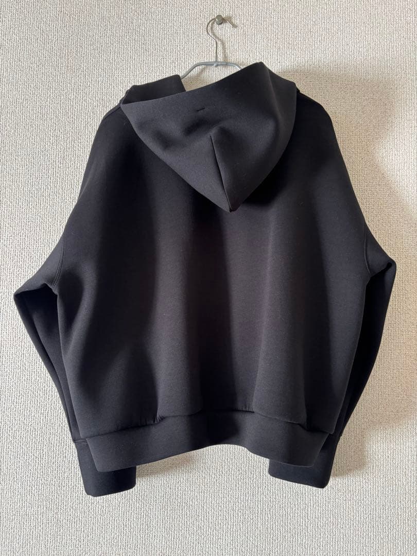 【美品】ダンボールニットジップアップパーカー　エムプルミエ　ブレンヘイム　mid