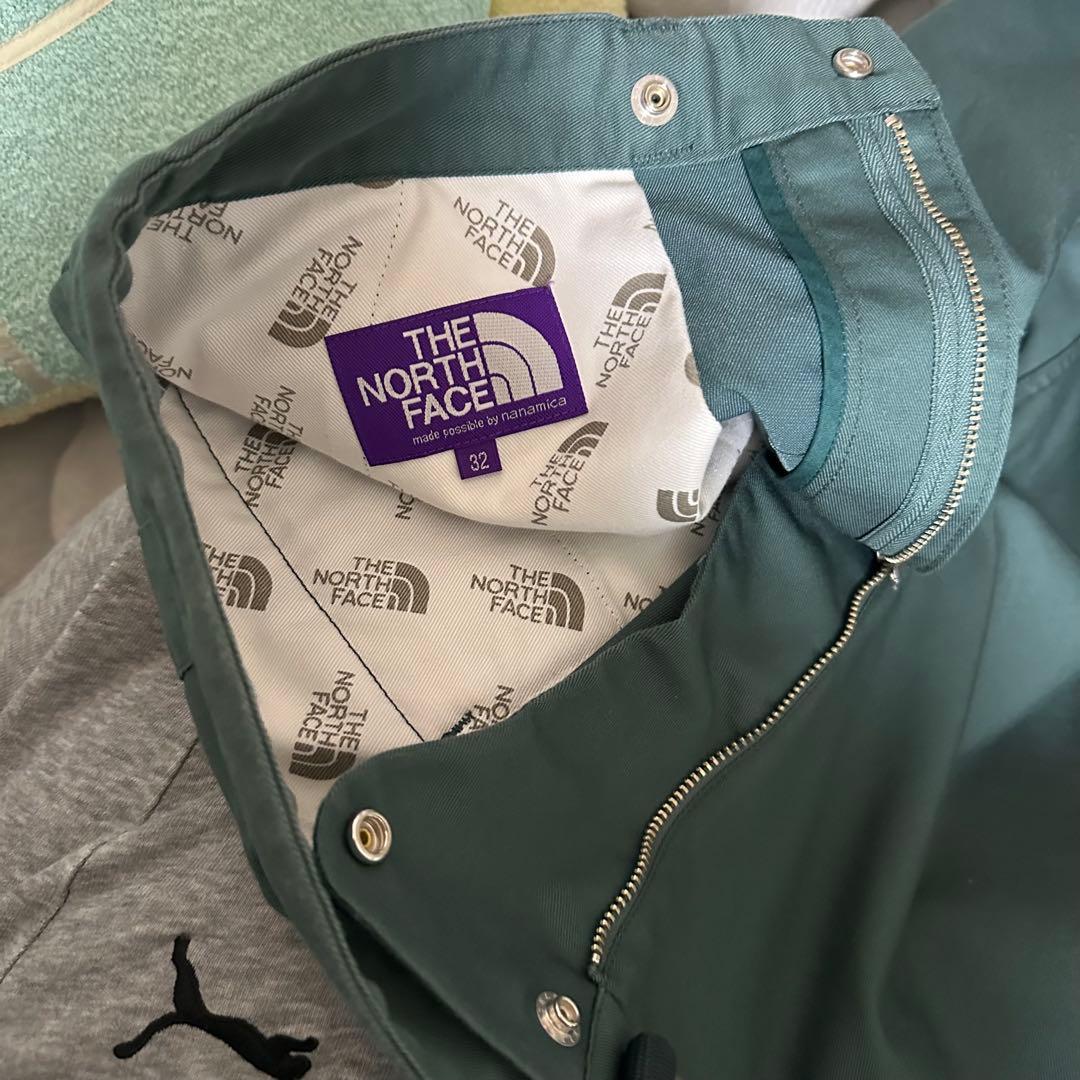 ノースフェイスパープルレーベル ストレッチツイルワイドテーパードパンツ 32