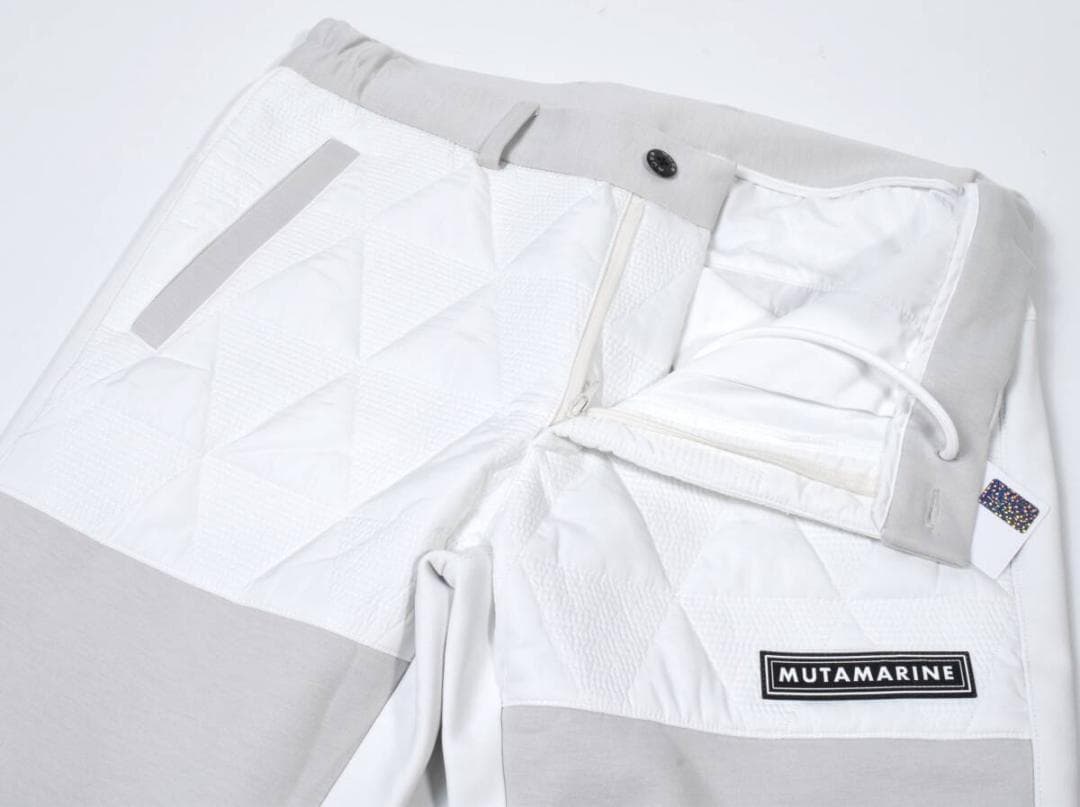 新品 muta ムータマリン ジオメトリック 切替キルティングパンツ 5 (M)
