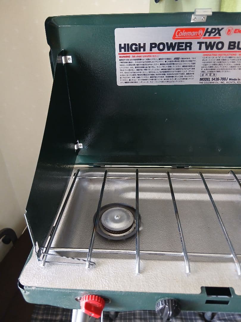 Coleman HPX 高出力ツーバーナーコンロ&イワタニ製ツーバーナースタンド