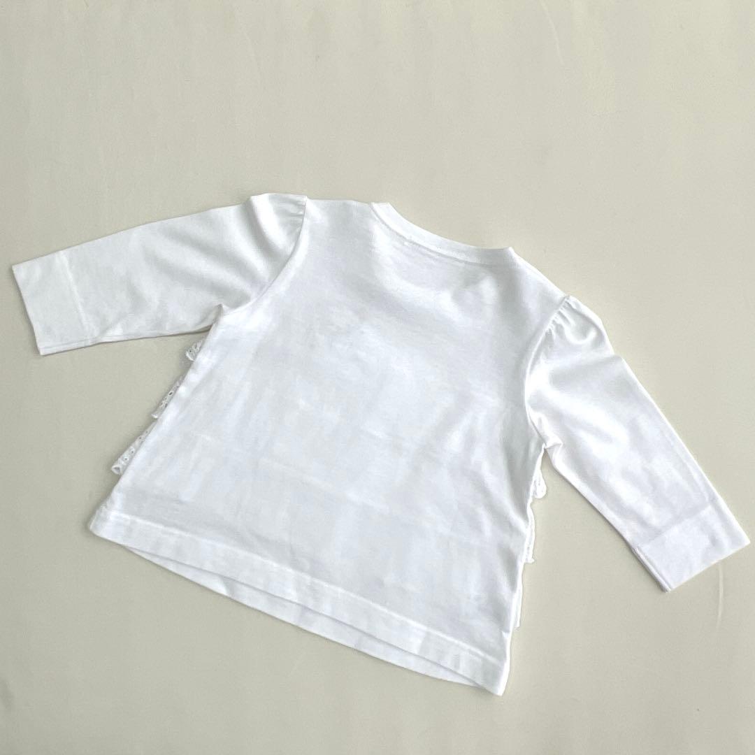 【専用】familiar フリル付きカットソー 80 ホワイト