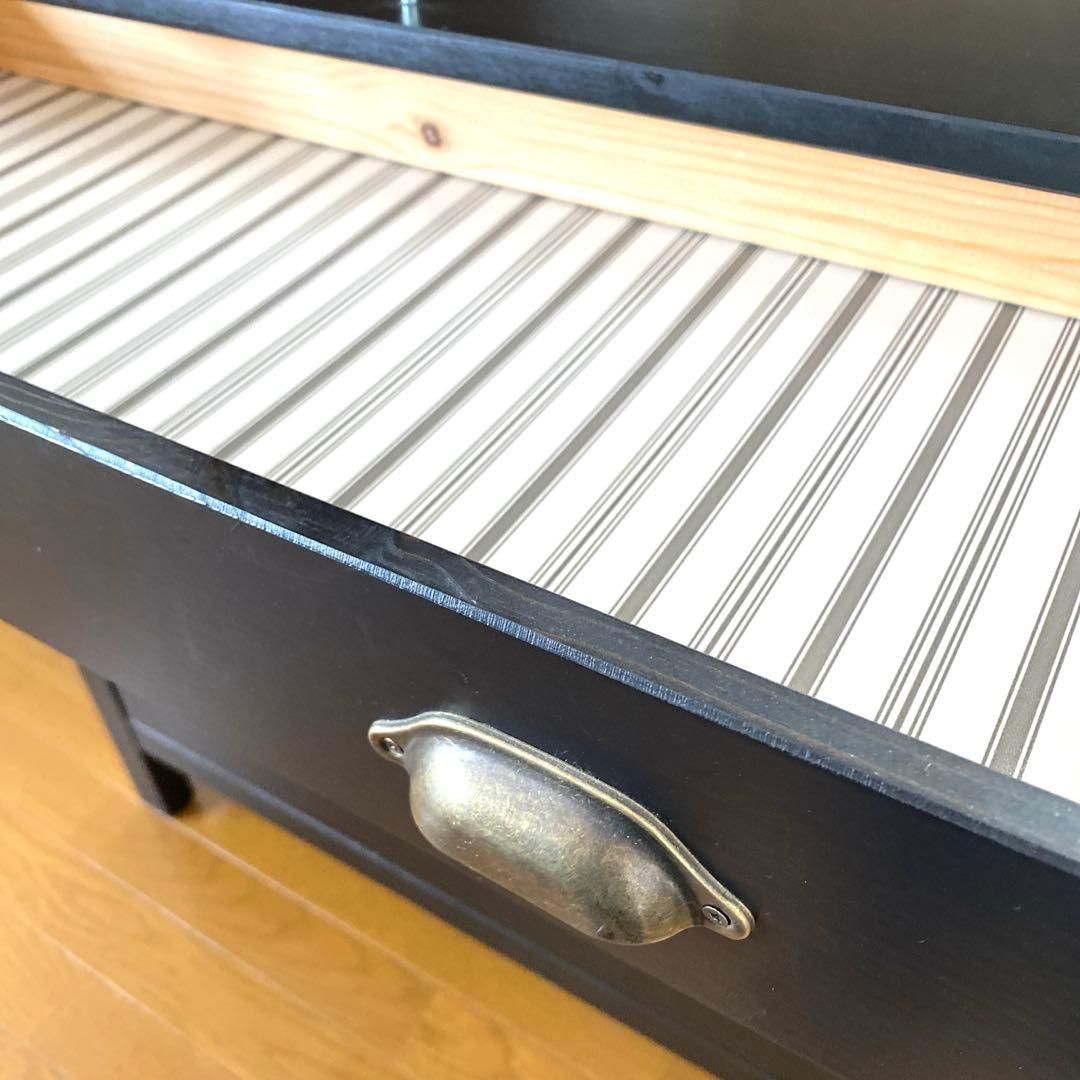 IKEA HEMNES ヘムネス　コレクションケース　食器棚　キッチン収納