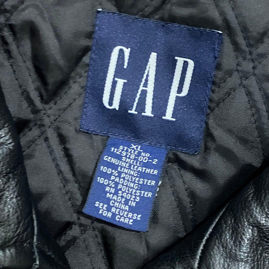 00's GAP ギャップ　レザージャケット　ミントコンディション