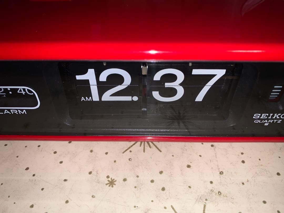 昭和レトロ　動作品　セイコー　パタパタ時計　スペースエイジ　ミッドセンチュリー