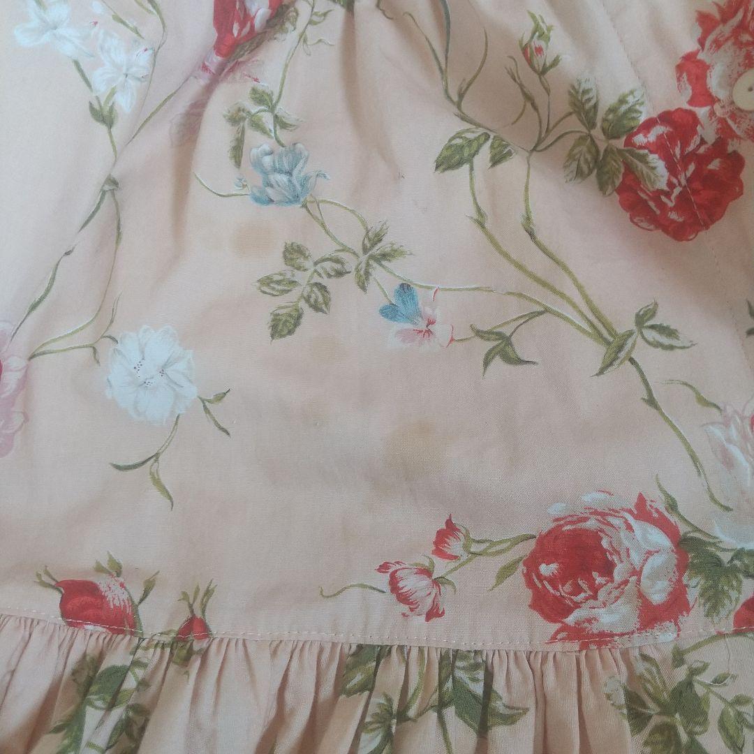 インゲボルグ ピンクハウス 花柄 ピコフリル フード付き ロングワンピース