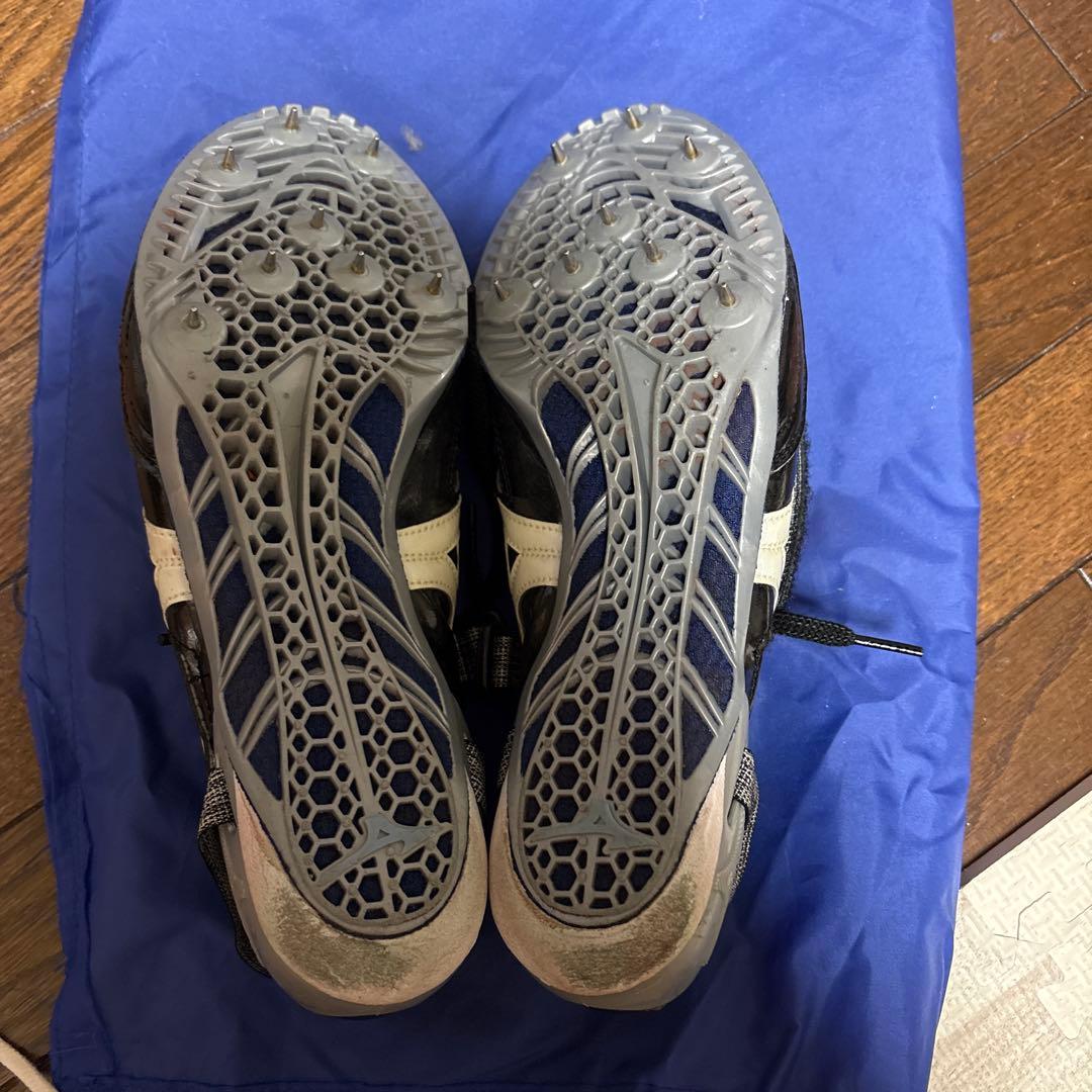 Mizuno スパイクシューズ 黒/白