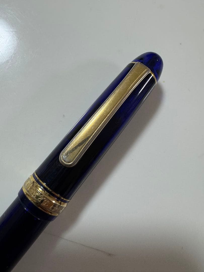 青色 14K EF 万年筆