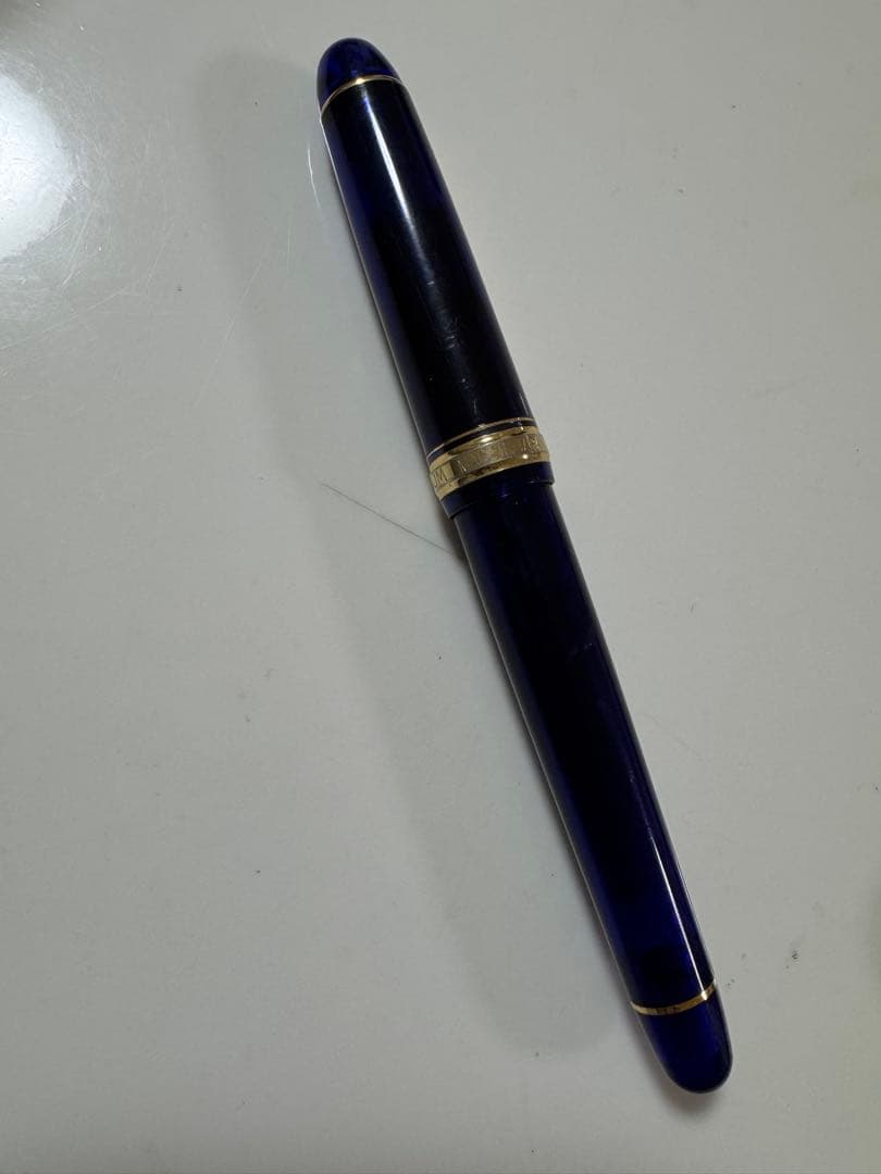 青色 14K EF 万年筆