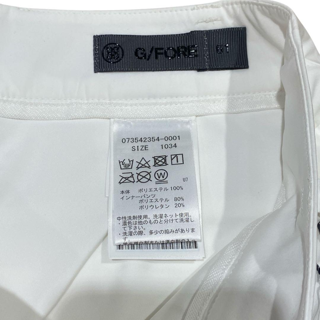 【訳アリ☆未使用】定価6.1万G/FOREゴルフスカート インナーパンツ付き 白