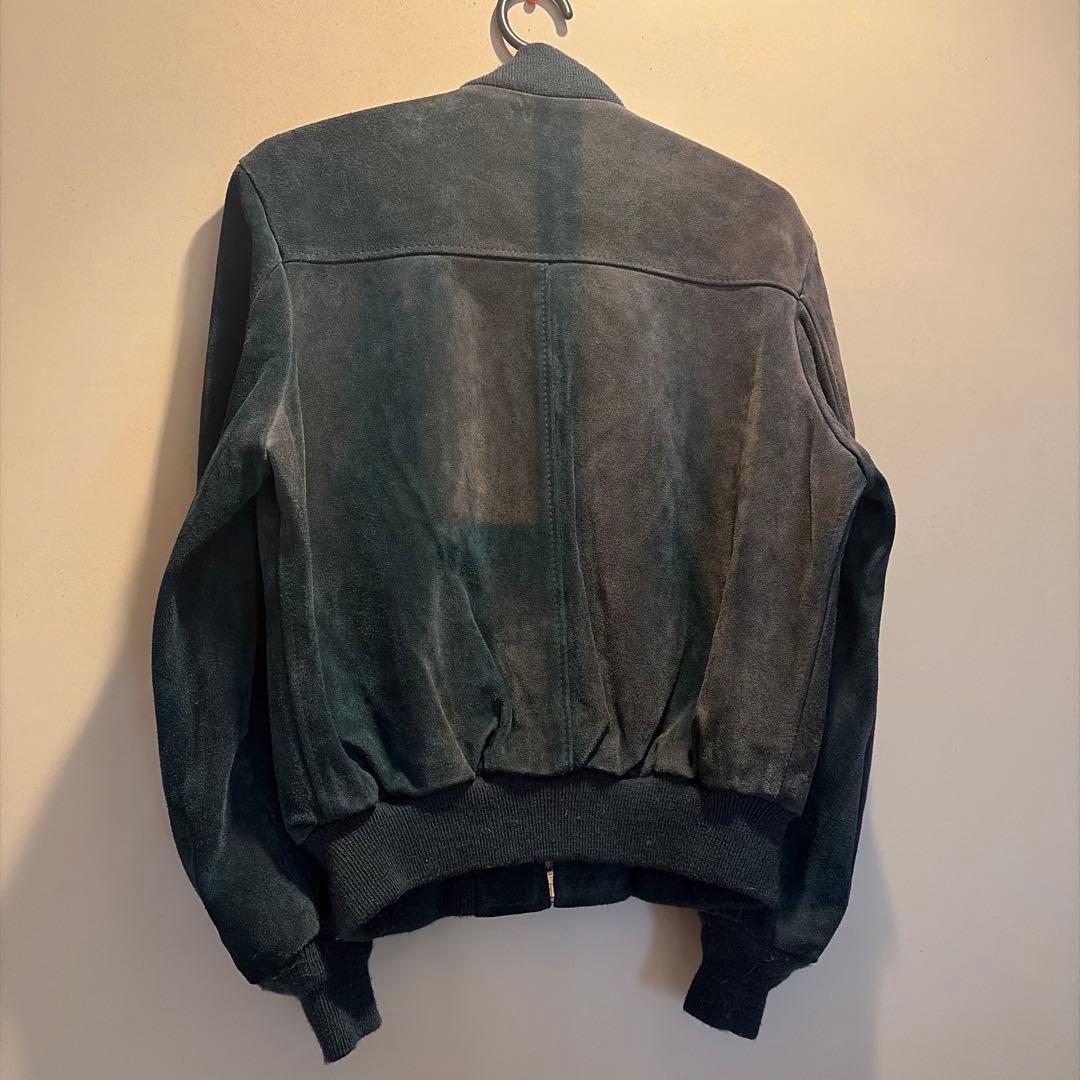 90's Schott スウェードジャケット グリーン USA製40 希少