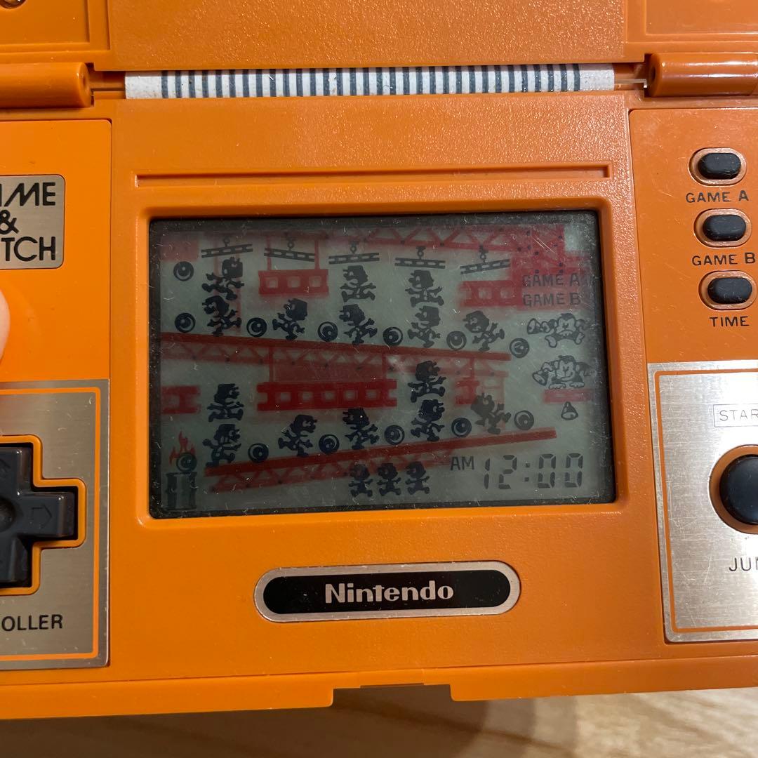 【動作品】Nintendoゲーム&ウォッチ　ドンキーコング電池カバーなし電池付き