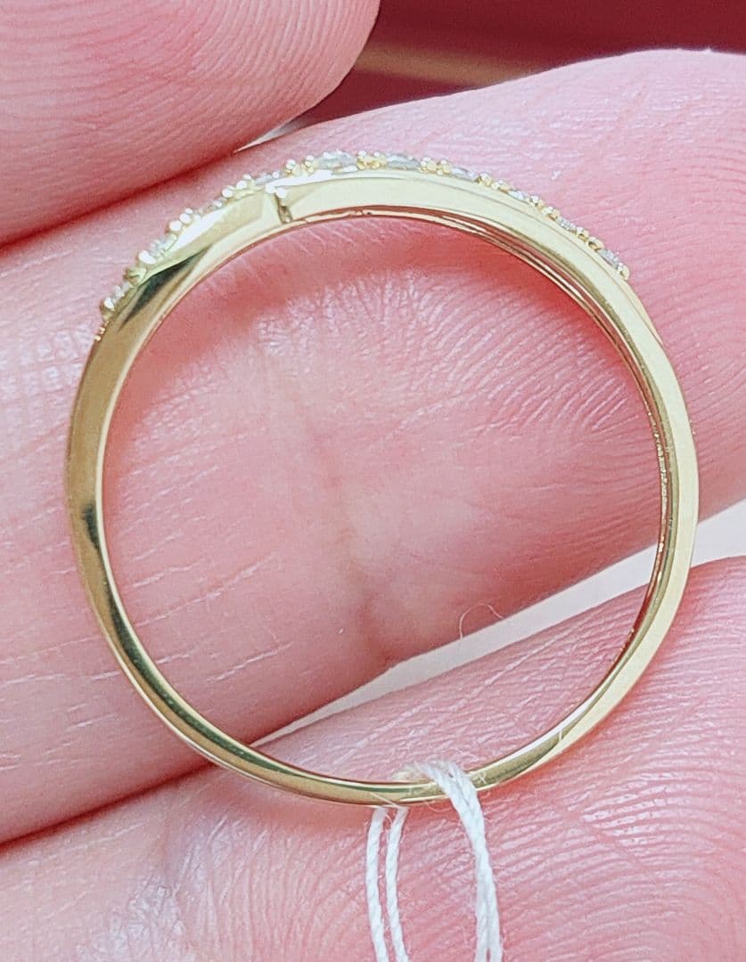 2026年 新作 未使用品 k18 天然ダイヤモンド 0.15ct リング