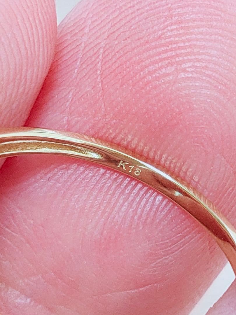 2026年 新作 未使用品 k18 天然ダイヤモンド 0.15ct リング
