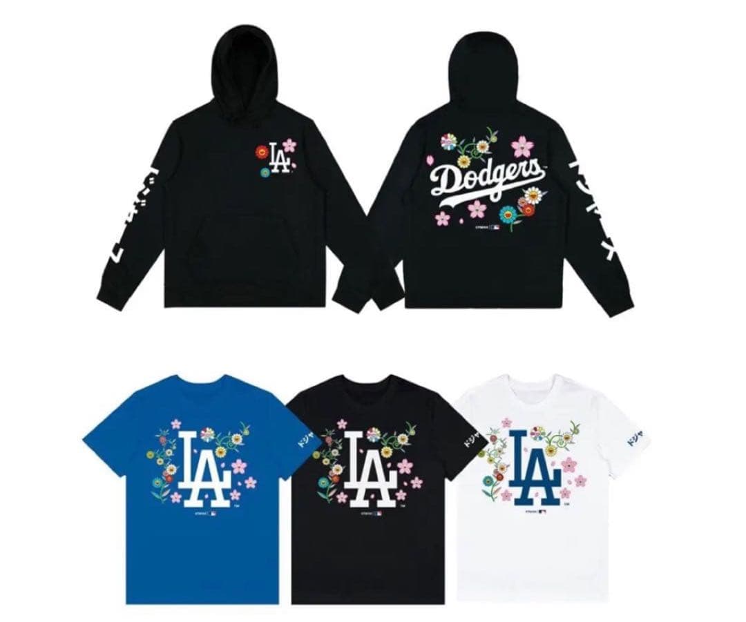 限定完売品 ドジャース 村上隆 特別コラボ Tシャツ サイズL ブルー