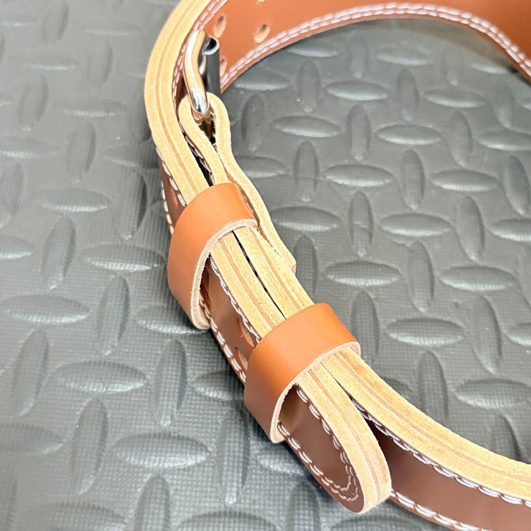 GOLD'S GYM プロレザーベルト Mサイズ トレーニングベルト 本革