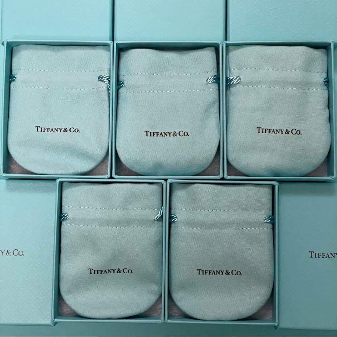 ティファニー 空箱 巾着 ギフトボックス 5個セット 国内現行品