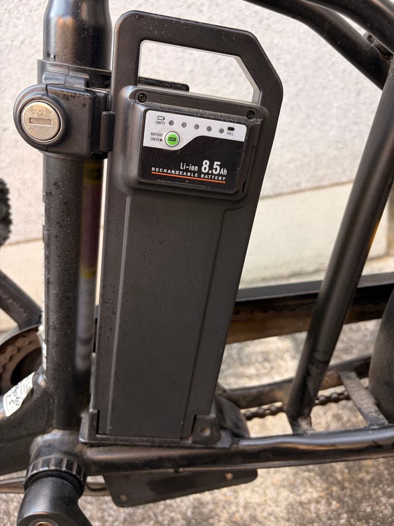 電動アシスト自転車 ブラック 前カゴ付き