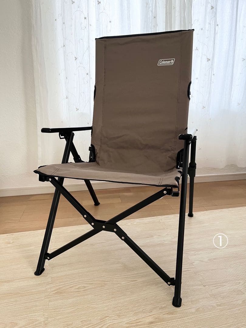 コールマンレイチェア　キャンプチェア　リクライニングチェア　グレージュ