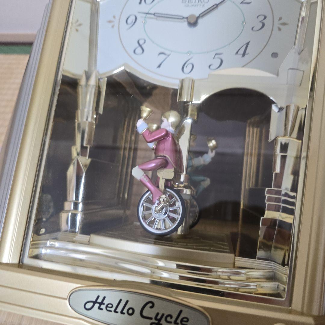 セイコー　からくり時計　置時計　ハローサイクル　re715 希少