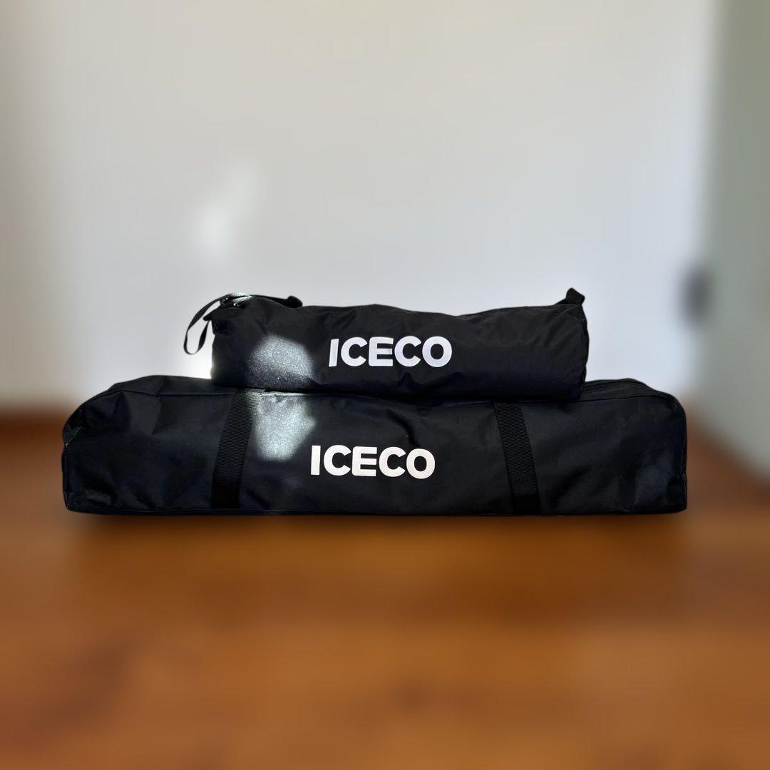 美品セット‼️ ICECO 折りたたみアウトドアチェア　ラビットファーカバーセット