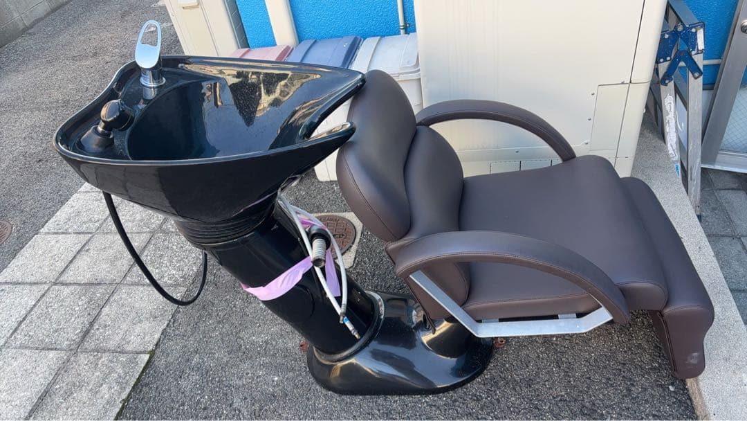 る*様 ビューティガレージ バックシャンプー シャンプー台 椅子付 美容室