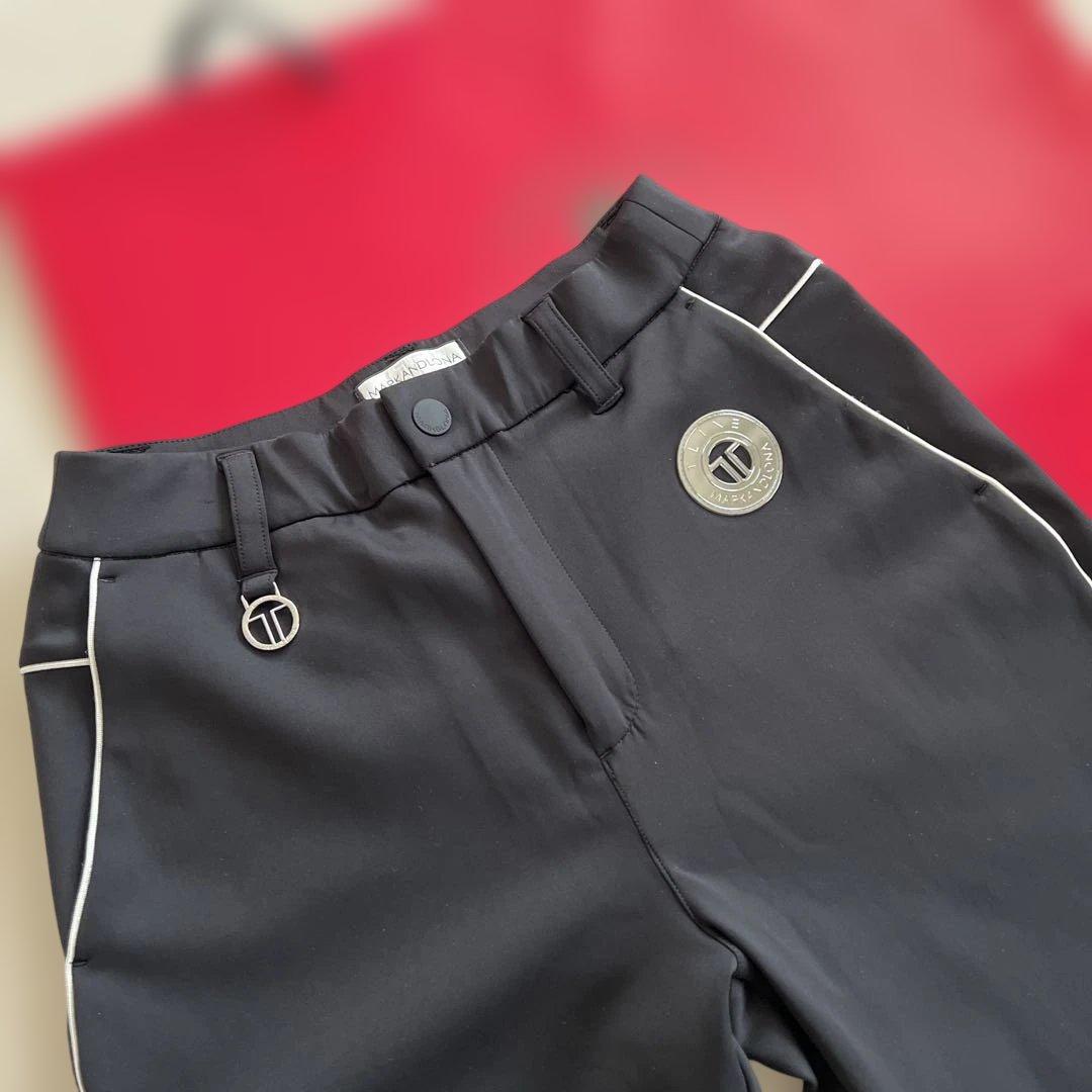 マーク&ロナ　レディースパンツ　ブラック　38