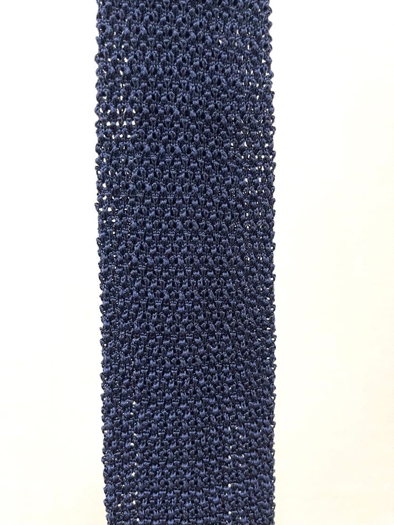 【新品未使用】Franco Spada ダークネイビー　 ニットネクタイ