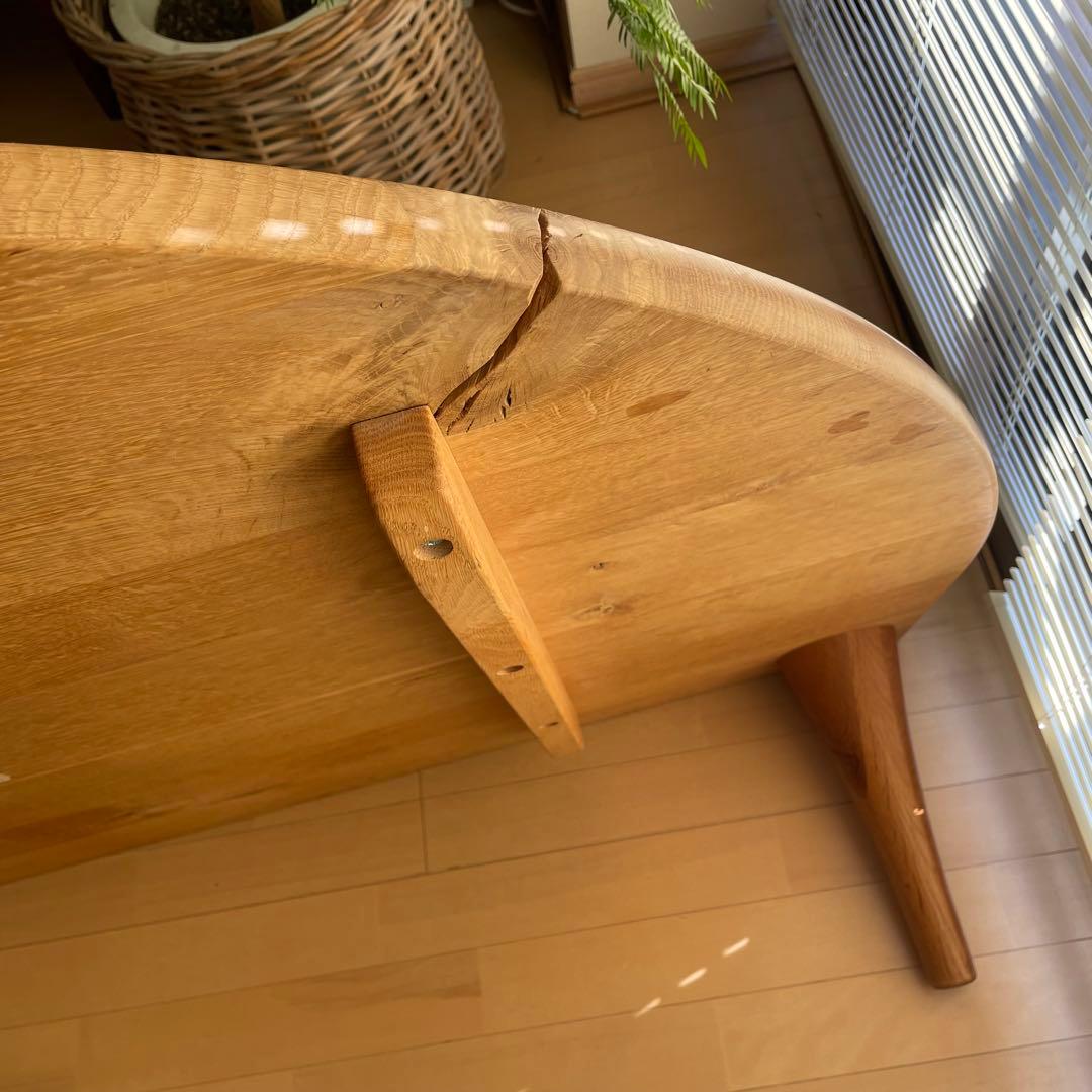 HIDA 森のことば 半円形リビングテーブル 飛騨産業　SN105RT OF