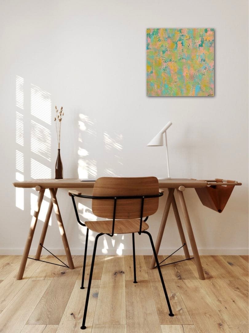 絵画 アートパネル ナチュラル 北欧 インテリア 抽象画 原画 ハンドメイド