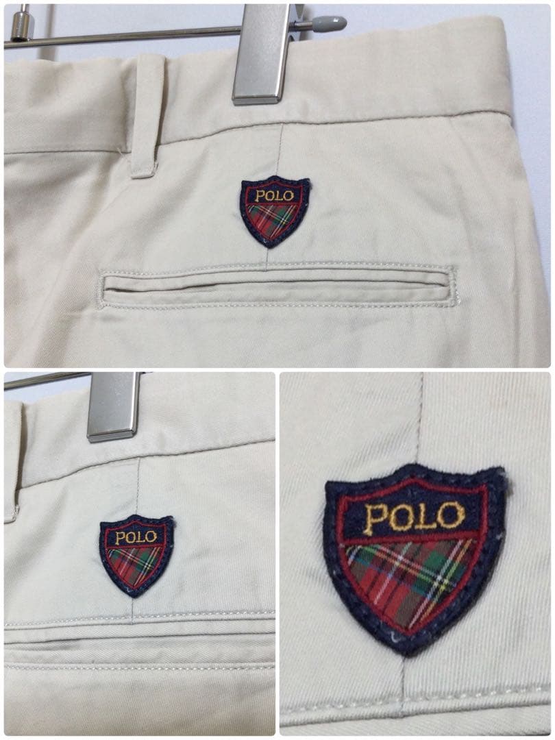 メンズ　ベージュ　ハーフ　ゴルフ　パンツ　By POLO GOLF