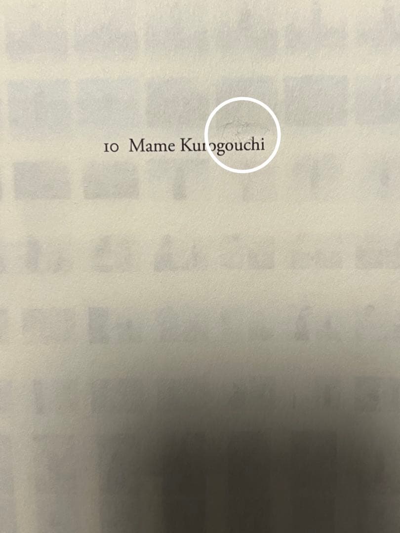 10 Mame Kuragouchi アートブック