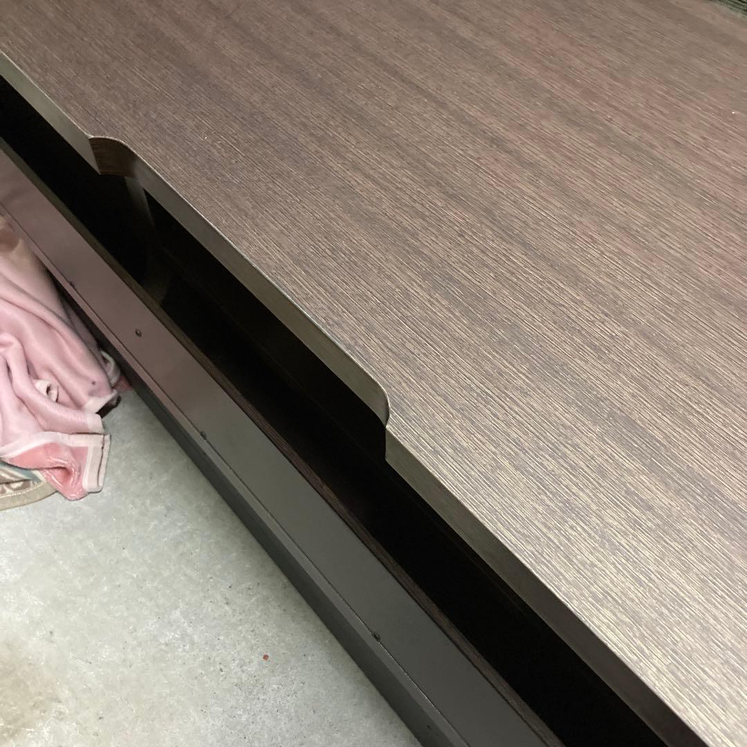 未使用　ダークブラウンテレビ台 シギヤマ家具　ガラス扉付　展示品　幅約150cm