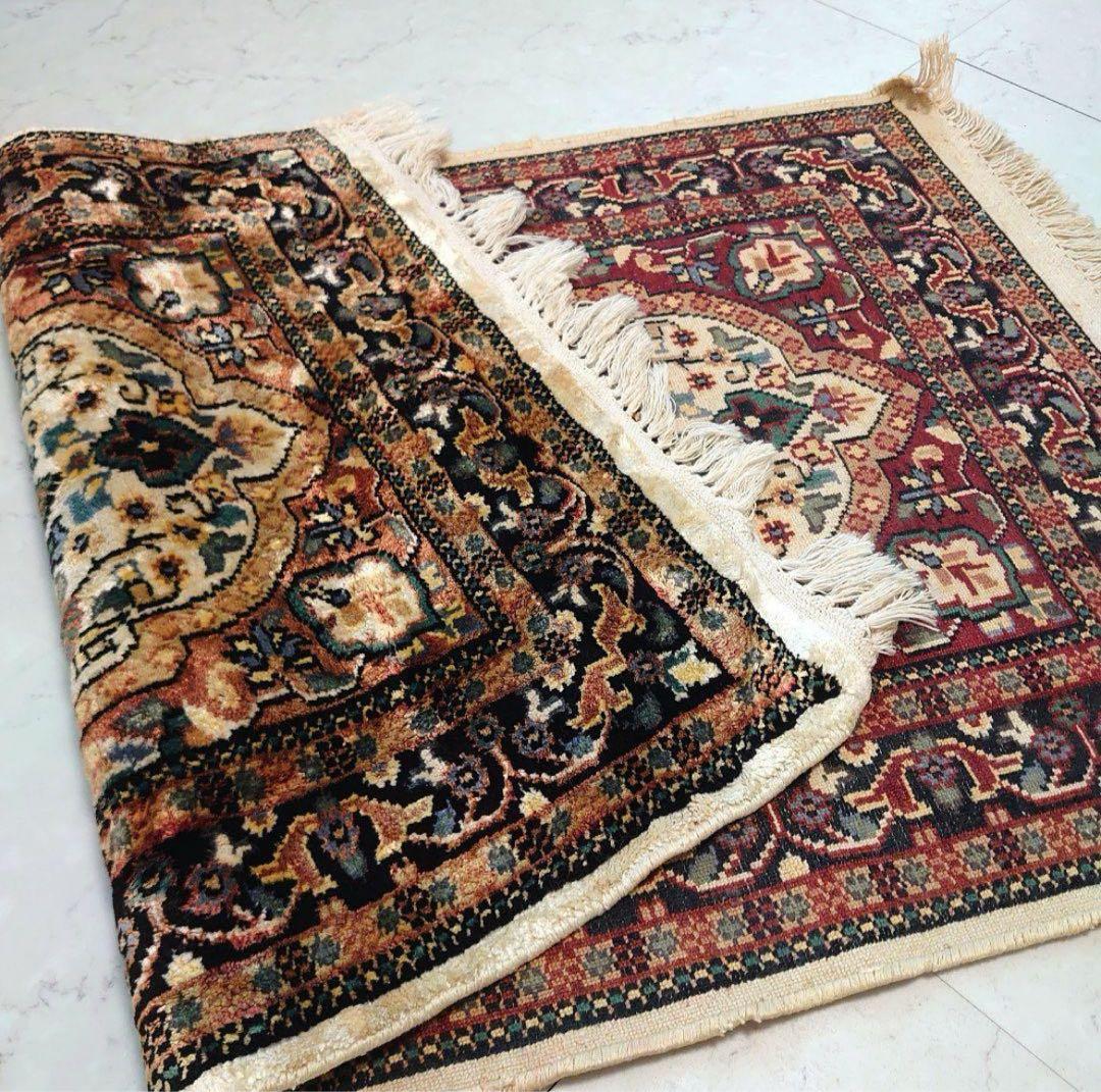 高級インド産オリエンタルデザインラグ