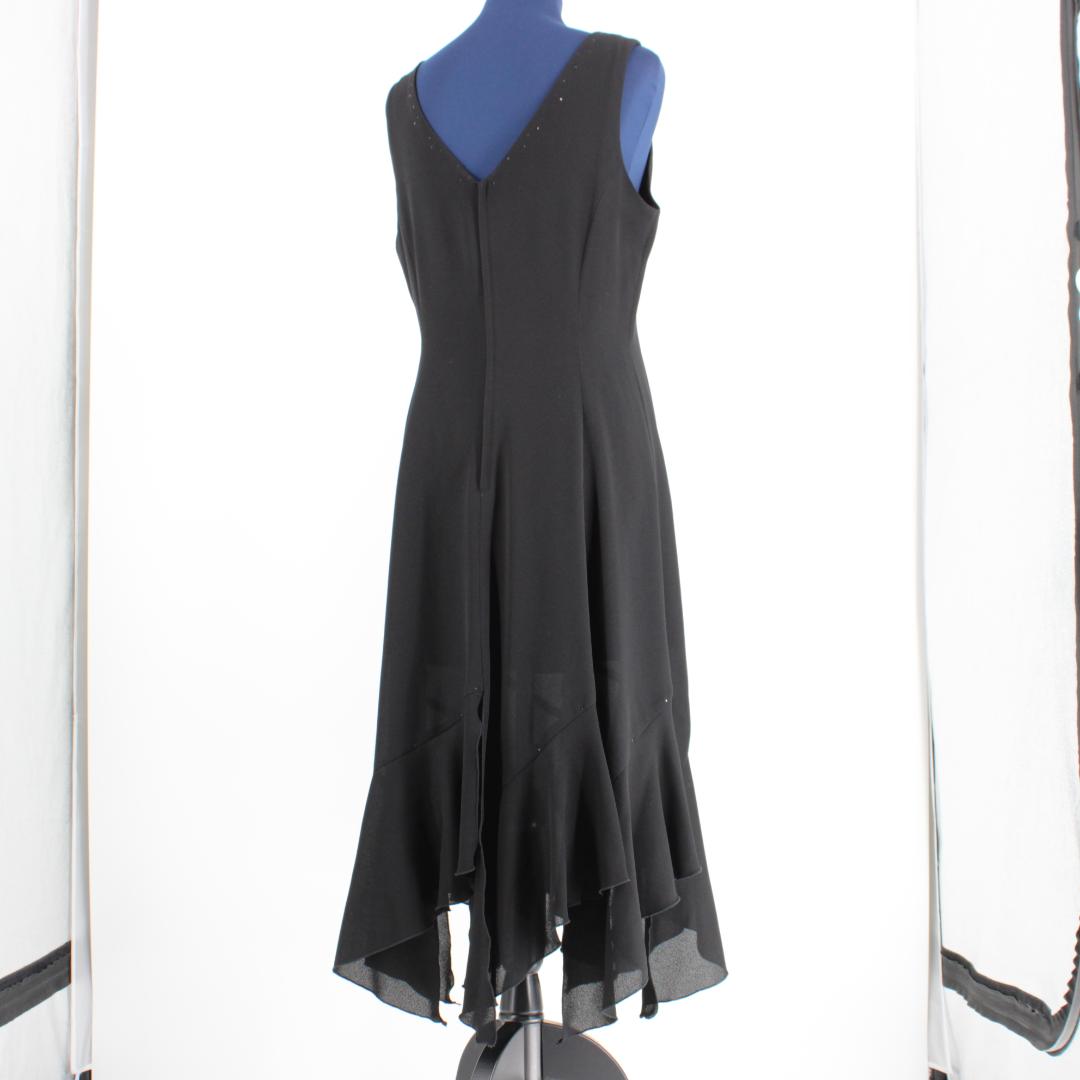 【美品 日本製社交ダンス衣装】ワンピース ドレス 黒 かわいい シンプル 気品