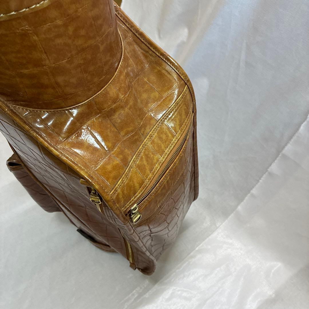 renoma キャディバッグ ブラウン ヘッドカバー3点付き