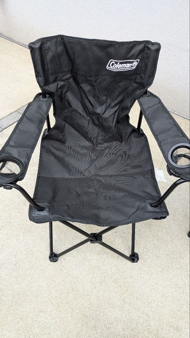 Coleman 折りたたみチェア 黒 4脚セット 大3脚 小1脚