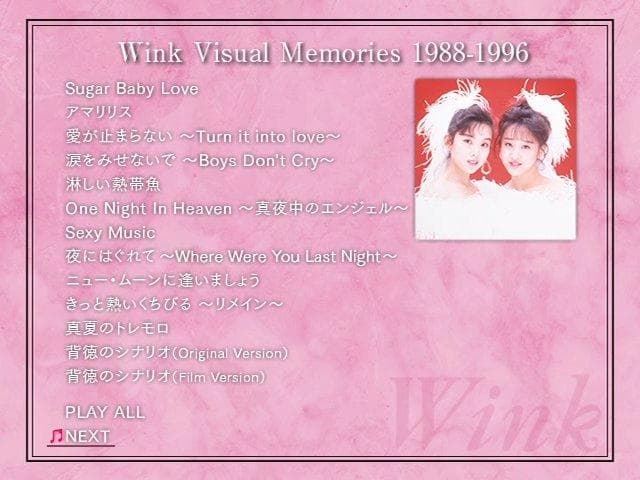 Wink Performance&Visual Memories 2作品セット