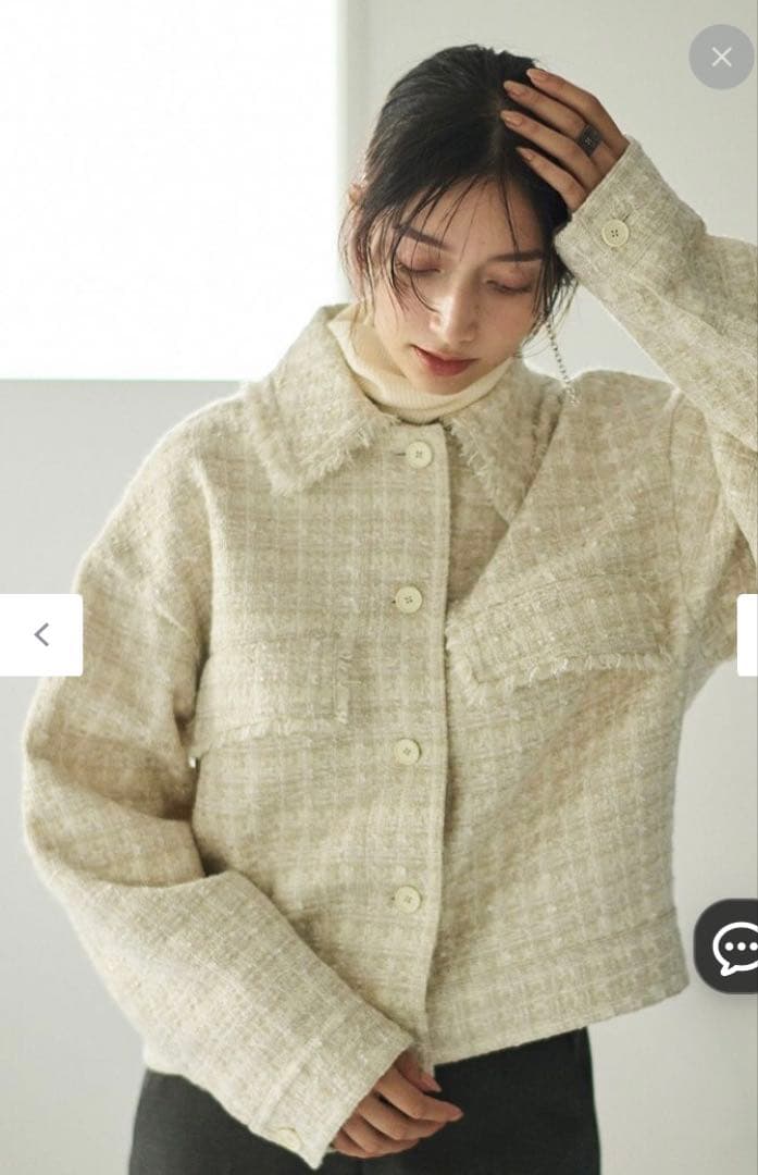 #Newans 未使用品　ウツノアイコラボ　ツイードブルゾン　サイズ1