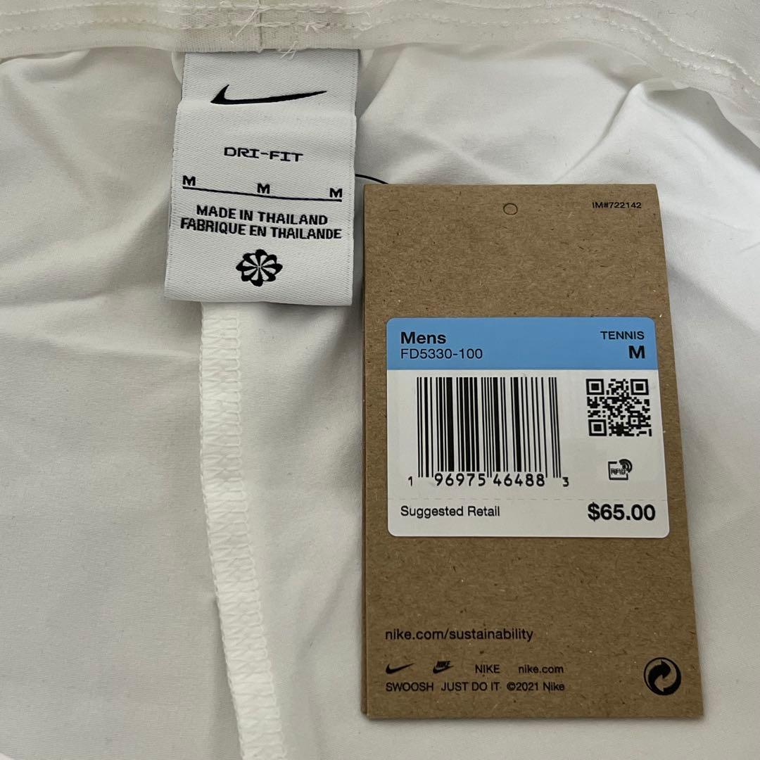NIKE テニス ショートパンツ 9インチ ホワイト US Mサイズ