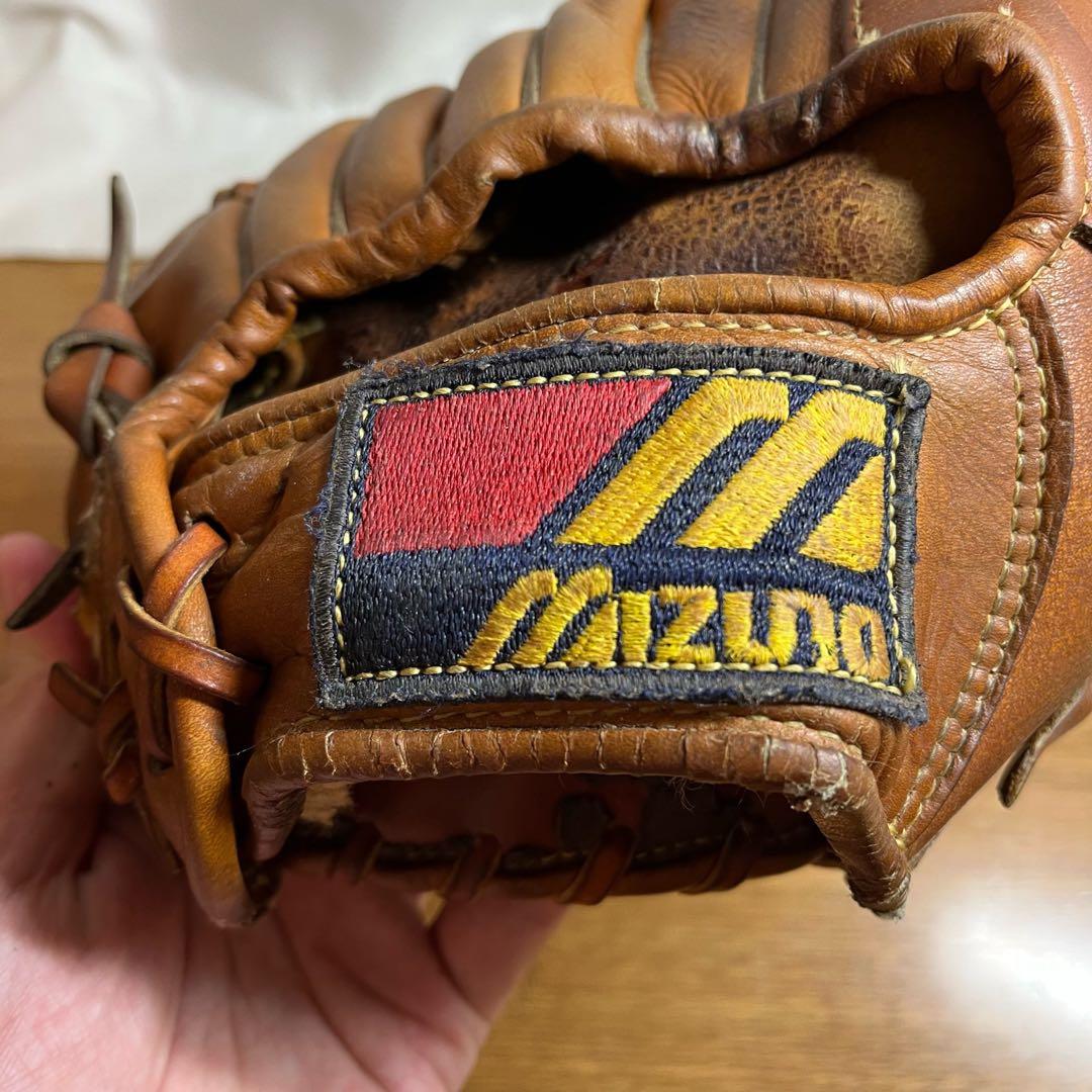 訳あり ミズノ ワールドウィン 一般硬式 グローブ グラブ 内野用 良品 記名跡