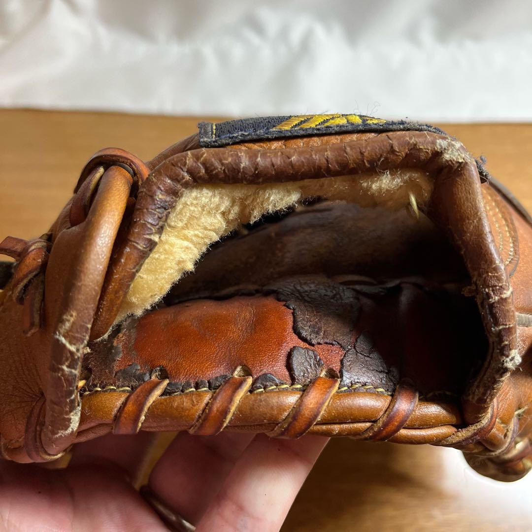 訳あり ミズノ ワールドウィン 一般硬式 グローブ グラブ 内野用 良品 記名跡