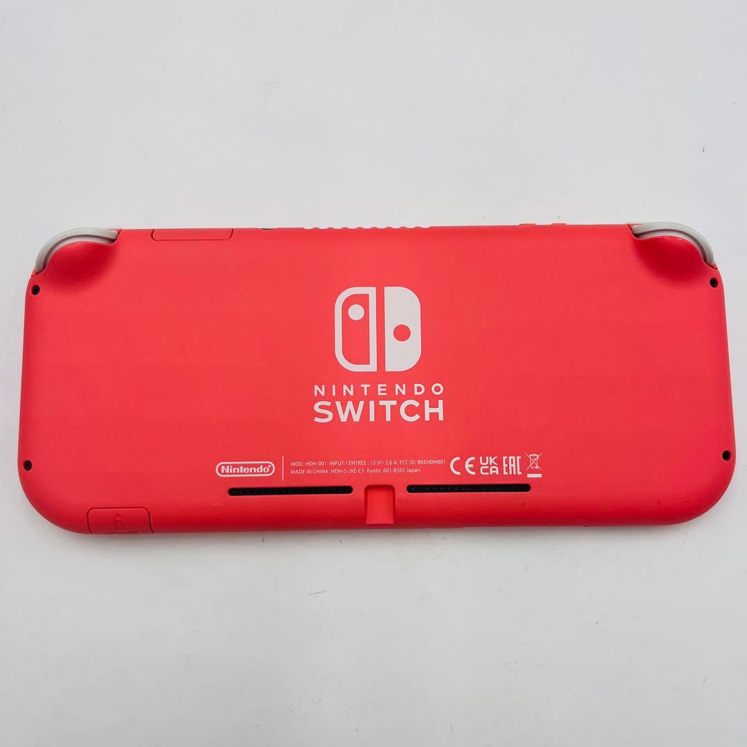 【動作品】Nintendo Switch Lite 赤 充電器付き　中古品