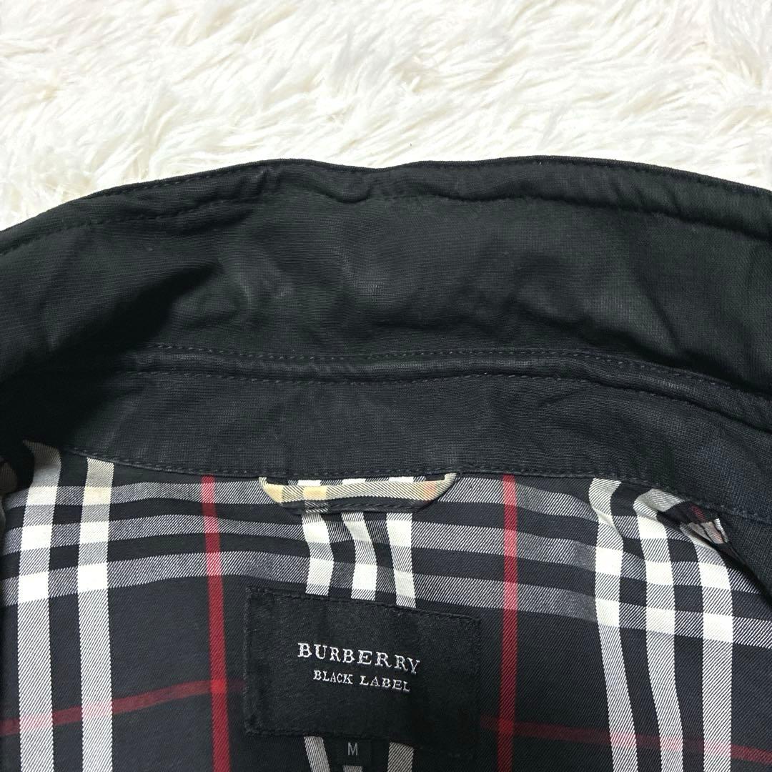 バーバリー ブラックレーベル　ジャケット M ブラック ノバチェック 綿100%