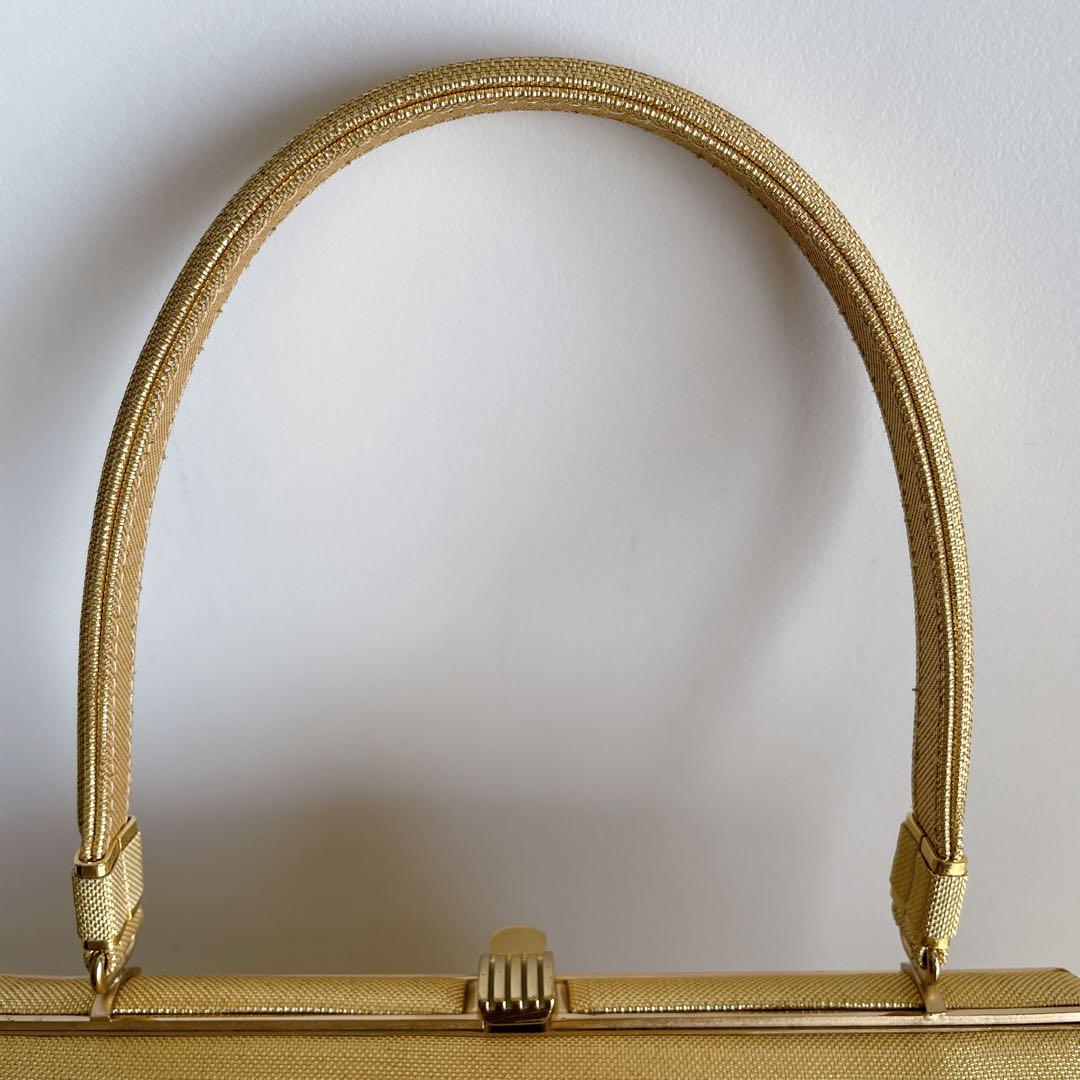 金色系 和装小物 三点セット（草履 鞄 小銭入れ）成人式 結婚式 卒業式 木箱入