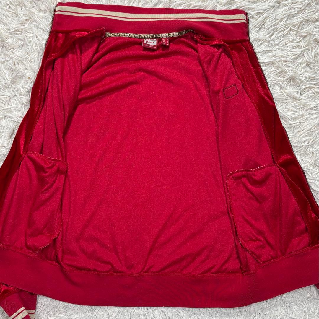 希少カラー　オニツカタイガー　トラックジャケット　ベロア　タイガーチャーム　M