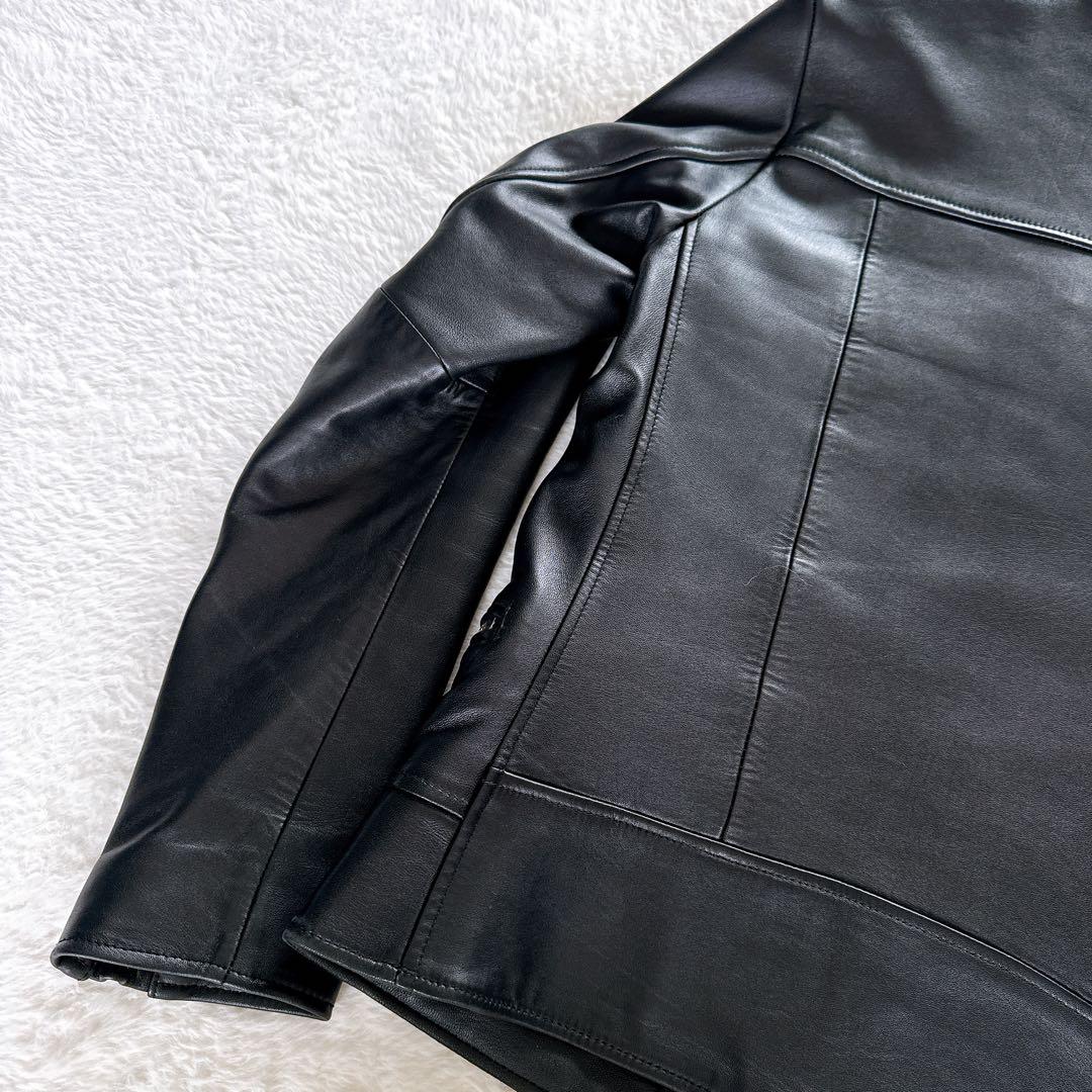 【GOSTAR DE FUGA】ダブルライダース ラムレザージャケット 黒46