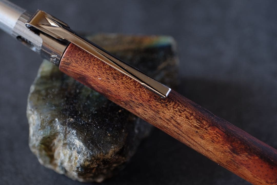 PG5木軸カスタム0227　高村杢工房 製図用シャープペンシル　マホガニー瘤