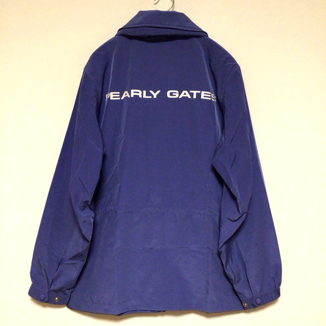PEARLY GATES デカロゴ ナイロンジャケット 青 S