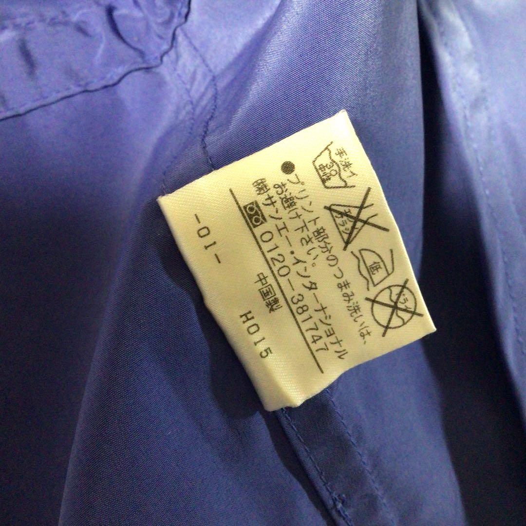 PEARLY GATES デカロゴ ナイロンジャケット 青 S